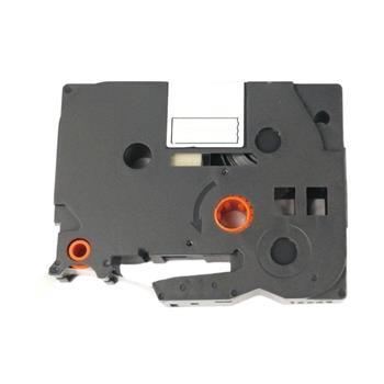alt. páska Ecodata pre BROTHER TZE-SE3 čierne písmo, biela páska bezpečnostná plombovacia Tape (12mm