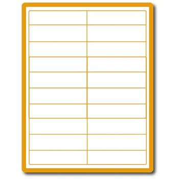 etikety samolepiace 100x28 univerzálne biele, 20 etikiet na hárku A4 (100 listov A4/bal.)