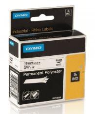 páska DYMO 18765 (18484) PROFI D1 RHINO Black On White Permanent Polyester Tape (19mm)