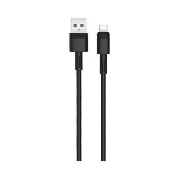 kábel XO NB166 Typ C-USB čierny (1m 5A)