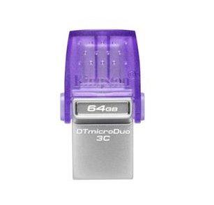 USB kľúč Kingston DataTraveler microDuo 3C 64GB USB 3.0/3.1 flashdisk, USB + USB typ C