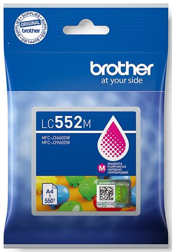 kazeta BROTHER LC-552 Magenta MFC-J3660DW/J3960DW (550 str.)