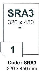 etikety RAYFILM 320x450 KRAFT hnedé s prúžkami laser SRA3 R0166SRA3D (300 list./SRA3)