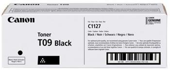 toner CANON T09 black i-SENSYS X C1127i/C1127iF (7600 str.)