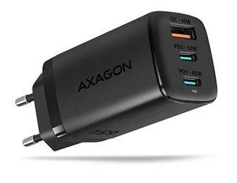 univerzálna USB nabíjačka Axagon ACU-DPQ65 GaN, 3x USB (USB-A + dual USB-C), 65W PD3.0/QC4+/PPS/Appl