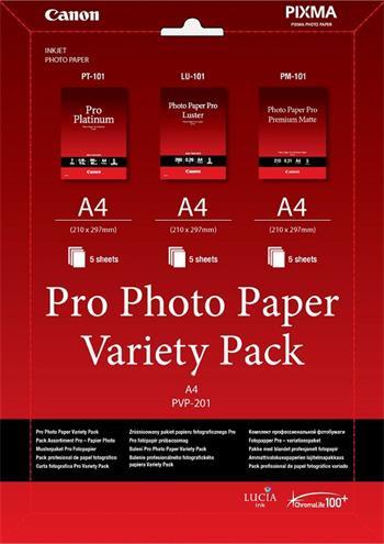 Canon Papier Pro Variety Pack PVP-201 A4 5+5+5ks (PVP201)