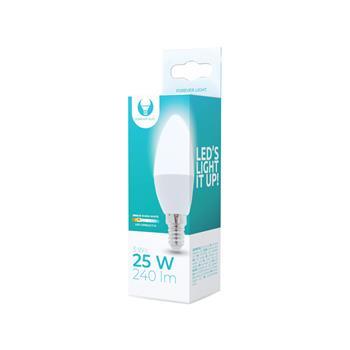 LED žiarovka Forever E14 C37 3W 230V 3000K (teplá biela) 240lm