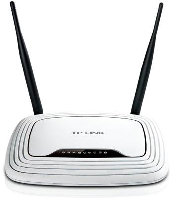 Wireles router TP-LINK TL-WR841N, 300 Mbps, 4-Port 10/100 Mbps Switch, MIMO, QoS, QSS, SPI firewall,
