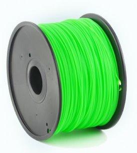 PLA plastic filament pre 3D tlač, priemer 1,75mm, farba zelená, Gembird