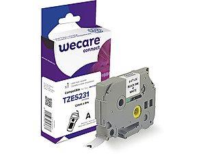 páska "wecare" BROTHER TZES231,Black/White,12mm*8m