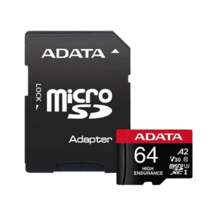 Pamäťová karta ADATA High Endurance micro SDXC karta 64GB UHS-I U3 Class 10 + adaptér