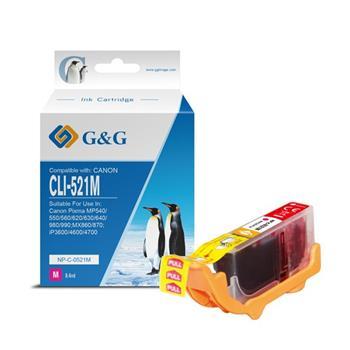 alt. kazeta G&G pre CANON CLI-521M iP 3600 / iP 4600 / iP 4700 / MX 860 / MX 870 / MP 540 / MP 550