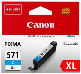 kazeta CANON CLI-571C XL cyan MG 5750/5751/6850/6851/7750/7751 (375 str.)