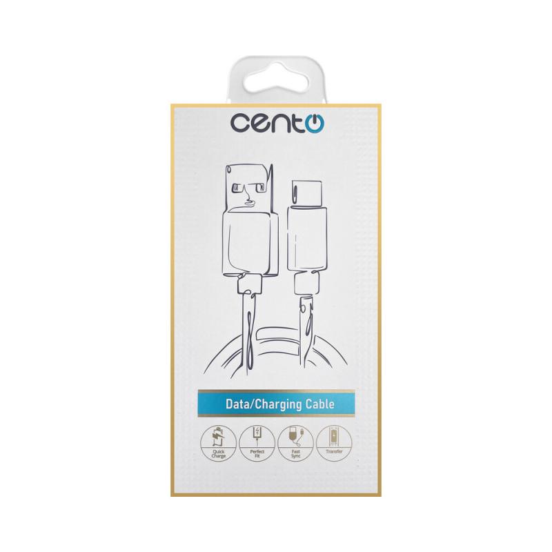 kábel CENTO C100 Micro-USB čierny (1m 3A)