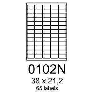 etikety RAYFILM 38x21,2 univerzálne žlté R01210102NA (100 list./A4)