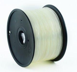 PLA plastic filament pre 3D tlač, priemer 1,75mm, farba transparent, Gembird