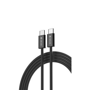 kábel Devia Smart EC325 PD USB-C - USB-C 1,0 m 60W 3A čierny