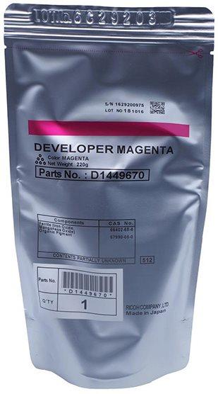 developer RICOH Typ D1449670 magenta MP C3002/C3502/C4502/C5502
