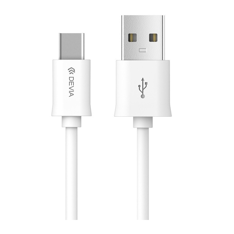 Devia cable Smart EC066 USB - USB-C 2,0 m 2,1A white 2