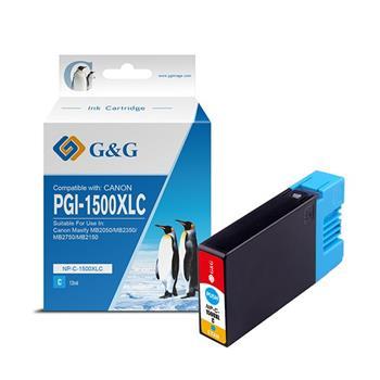 alt. kazeta G&G pre CANON PGI-1500XLC Maxify MB2050/MB2350 (11.5ml/C)