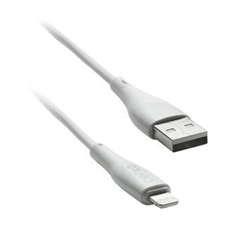 kábel CENTO C101 Iphone-USB (1m,3A) Silicone biely