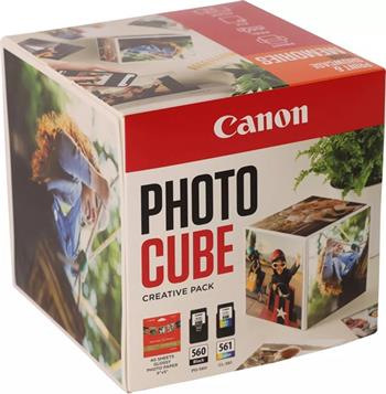 kazeta CANON PG-560 black + CL-561 color PHOTO CUBE WHITE ORANGE TS5350/TS5351/TS5352/TS5353