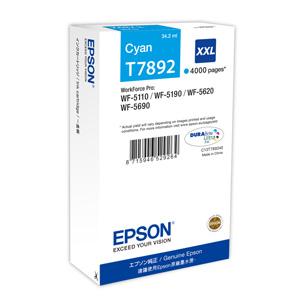 kazeta EPSON WorkForce WF-5620,5690,5190,5000 seria cyan XXL (4000 str.)