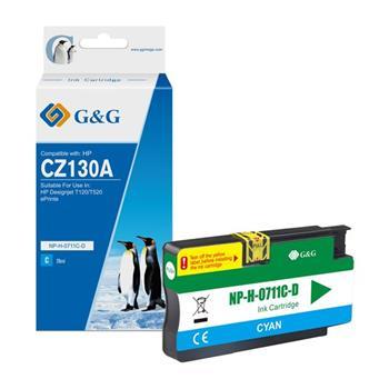 alt. kazeta G&G pre HP CZ130A(HP 711) Desingnjet T120 / T520 (29ml)