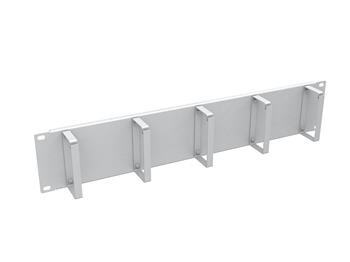 Vyväzovací panel 19" 2U RAL 7035 oceľový VP-02-2-00-G