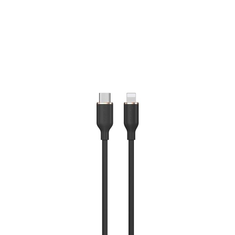 kábel Devia Jelly EC631 USB-C - Lightning 1,2 m 27W čierny