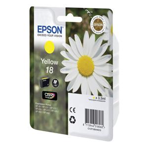 kazeta EPSON XP-305 T1804 18 Yellow (180 str.)