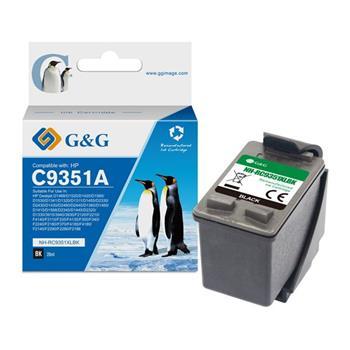 alt. kazeta G&G pre HP C9351G (HP 21 XL) BK (17ml)