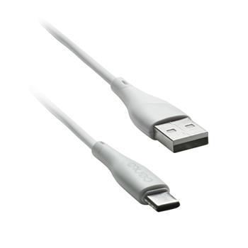 kábel CENTO C100 TypC-USB (1m,3A) biely