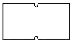 cenovkové etikety 22x12 COLAPLY - biele (pre etiketovacie kliešte) 1.250 ks/rol.