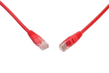 Patch kábel CAT5E UTP PVC 3 m červený non-snag-proof C5E-155RD-3MB