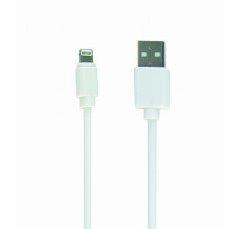 kábel z USB na lightning (Apple iPhone), 1m, CABLEXPERT, biely