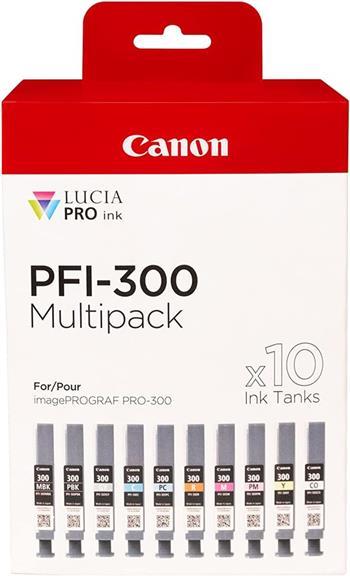 kazeta CANON PFI-300 MBK/PBK/C/M/Y/PC/PM/R/GY/CO PACK iPF PRO-300 (10x 14,4 ml)