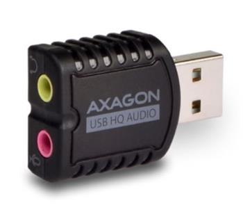 AXAGON ADA-17 USB mini audio, redukcia USB na 2x 3,5mm Jack (slúchadlá + mikrofón) HQ audi