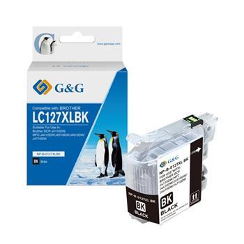 alt. kazeta G&G pre BROTHER LC127XLBK DCP-J4110DW / MFC-J4410DW / MFC-J4510DW / MFC-J4610DW / MFC-J4