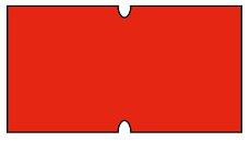 cenovkové etikety 22x12 COLAPLY - červené (pre etiketovacie kliešte) 1.250 ks/rol.