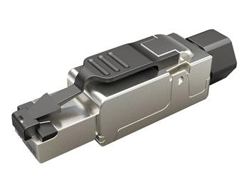 Konektor MPTL RJ45 CAT6 STP samorezný SXRJ45-6-STP-BK-SA