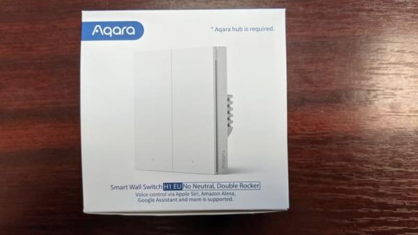 vypínač s dvojitým relé zigbee AQARA Smart Wall Switch H1 EU (No Neutral, Double Rocker) (WS-EUK02)