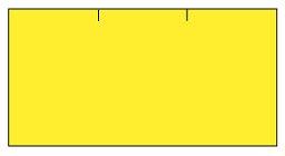 cenovkové etikety 37x19 CONTACT - žlté (pre etiketovacie kliešte) 1.000 ks/rol.