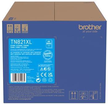 toner BROTHER TN-821XL Cyan HL-L9430CDN/L9470CDN, MFC-L9630CDN/L9670CDN (9000 str.)