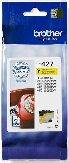 kazeta BROTHER LC-427 Yellow MFC-J5955DW/MFC-J6955DW/MFC-J6957DW (1500 str.)