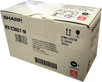 toner SHARP MX-C30GTM Magenta MX-C250/C300/C301/C303/C304 (6000 str.)