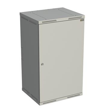 Rozvádzač nástenný SENSA 21U 600 mm, dvere plech, RAL 7035, SENSA-21U-66-21-G
