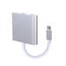 USB hub typ C, multi adaptér - HDMI / USB 3.0 / USB typ C, strieborný, GEMBIRD 3