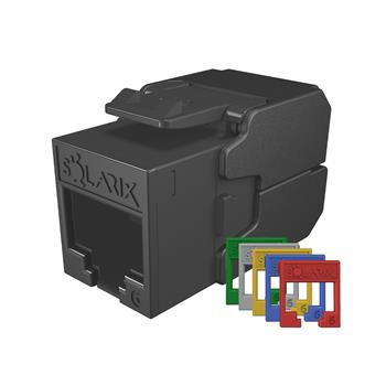 Samorezný keystone Solarix CAT6 UTP SXKJ-6-UTP-RAL-SA, RAL FIT moduly, SECURE CAP, Component Level a