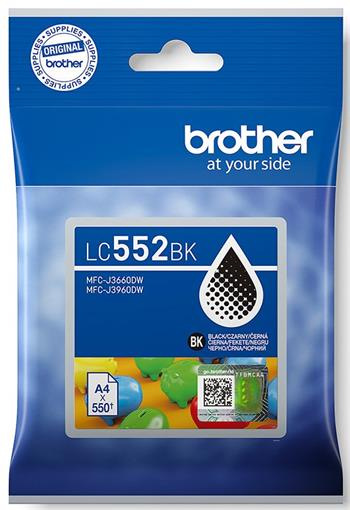 kazeta BROTHER LC-552 Black MFC-J3660DW/J3960DW (550 str.)